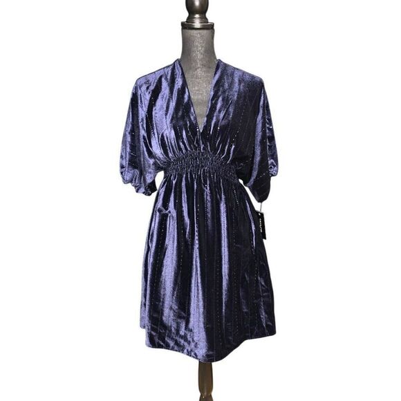Taylor Velvet Sequin Mini Dress - Picture 1 of 6